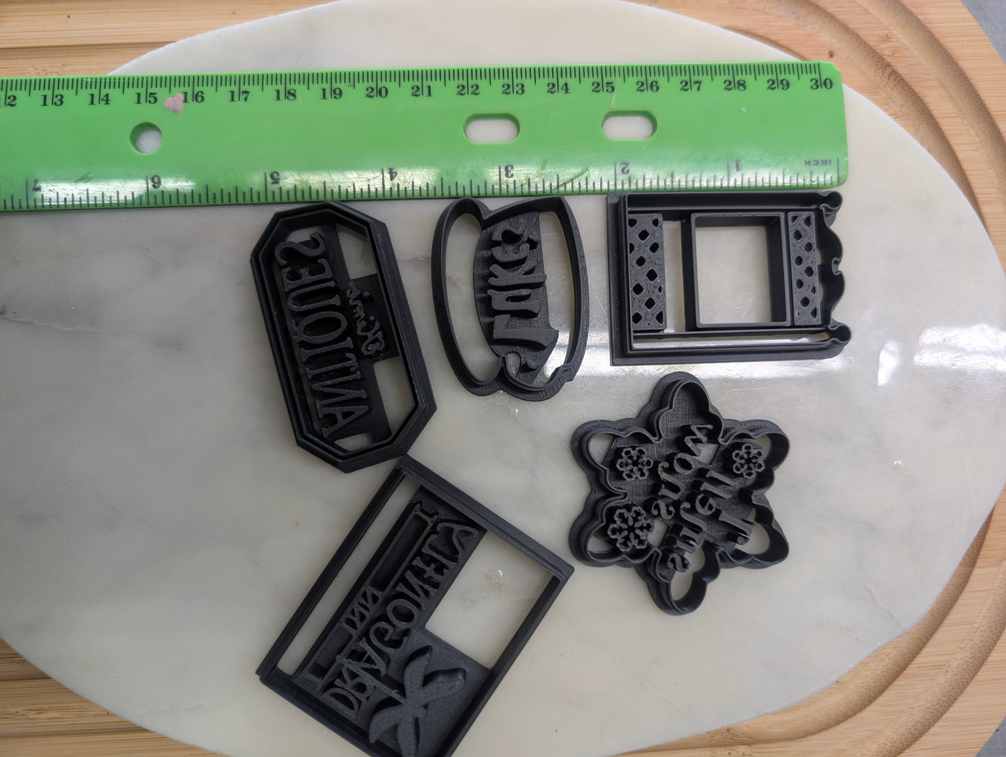 5 Girls of Gilmore Inspired Sets - Embossed Detailed Sharp Clay Cutters