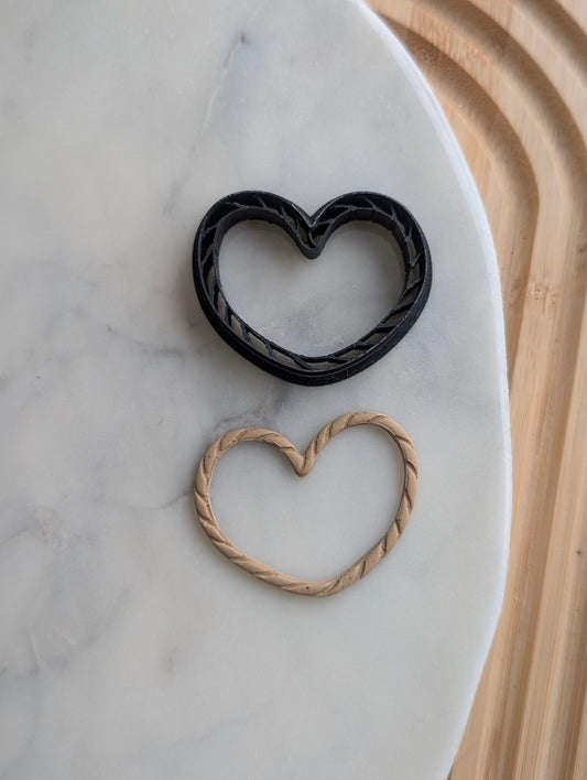 Rope Heart Sharp Clay Cutter