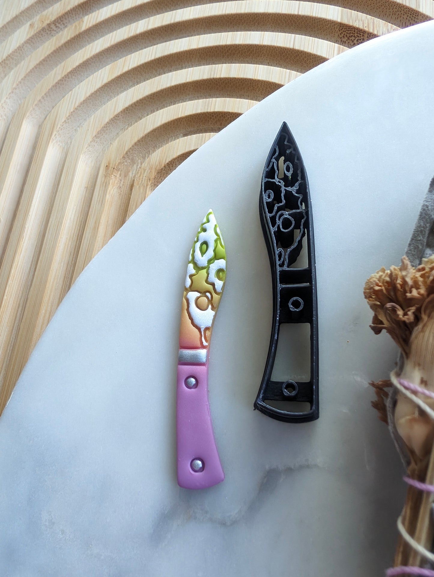 Daisy Pattern Floral Knife Sharp Clay Cutter