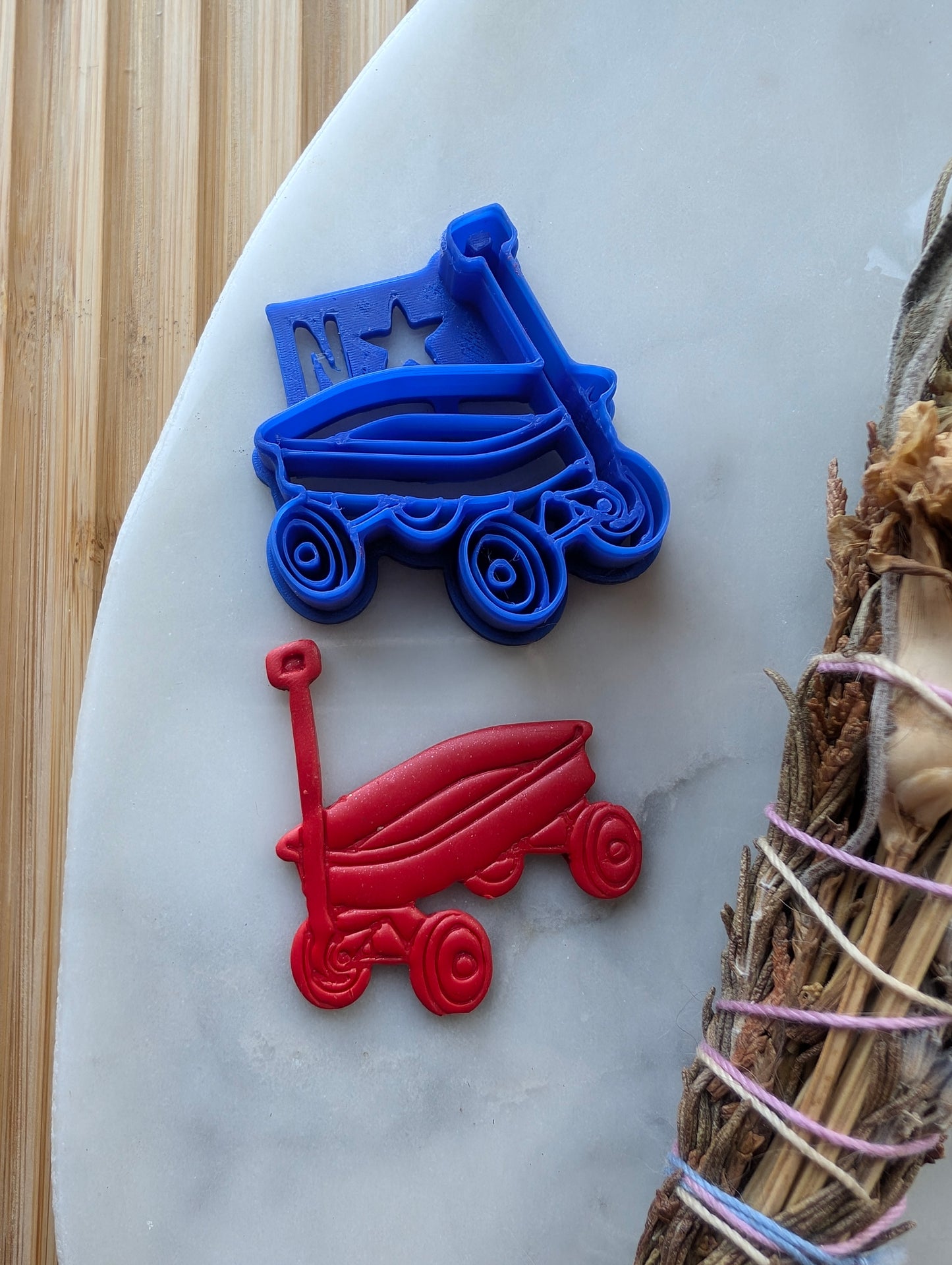 Little Red Wagon Sharp Clay Cutter