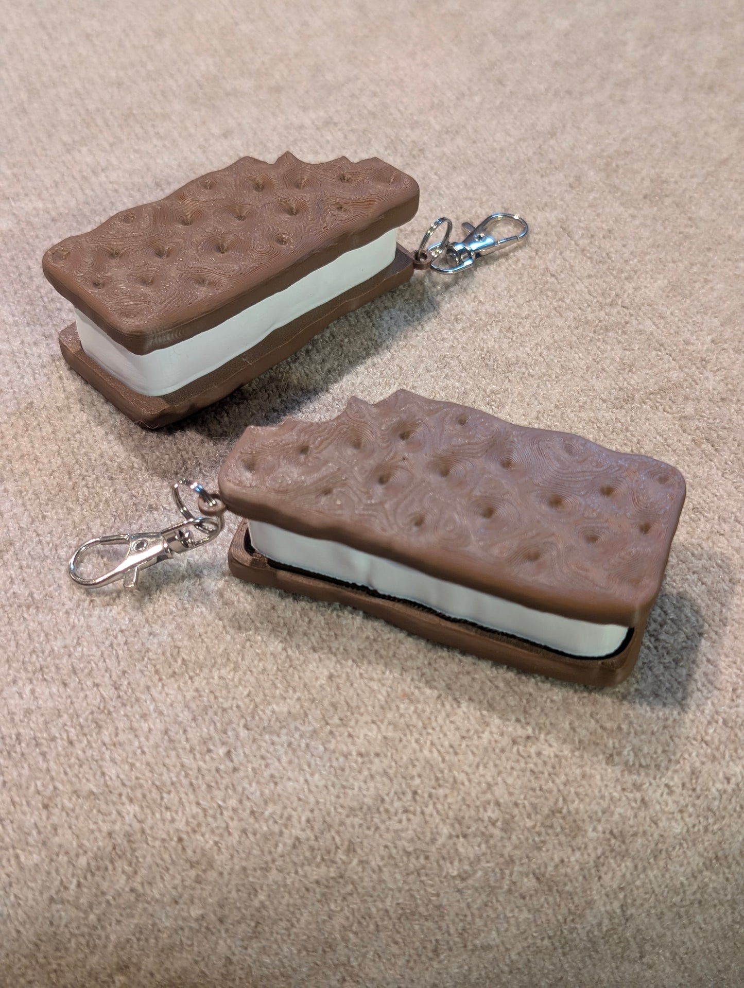 Ice Cream Sandwich Clicker Keychain
