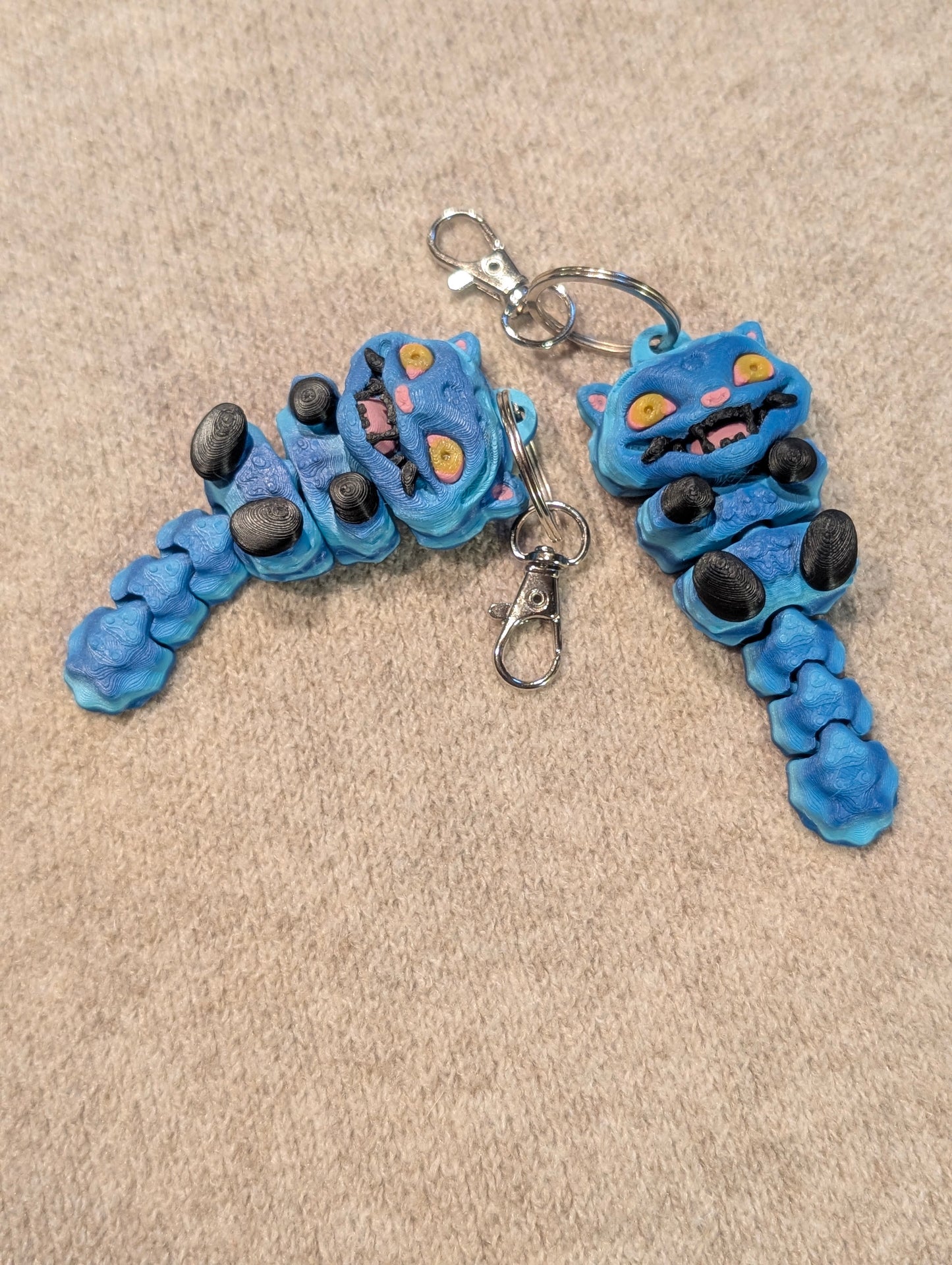 Blue Tiger Keychain