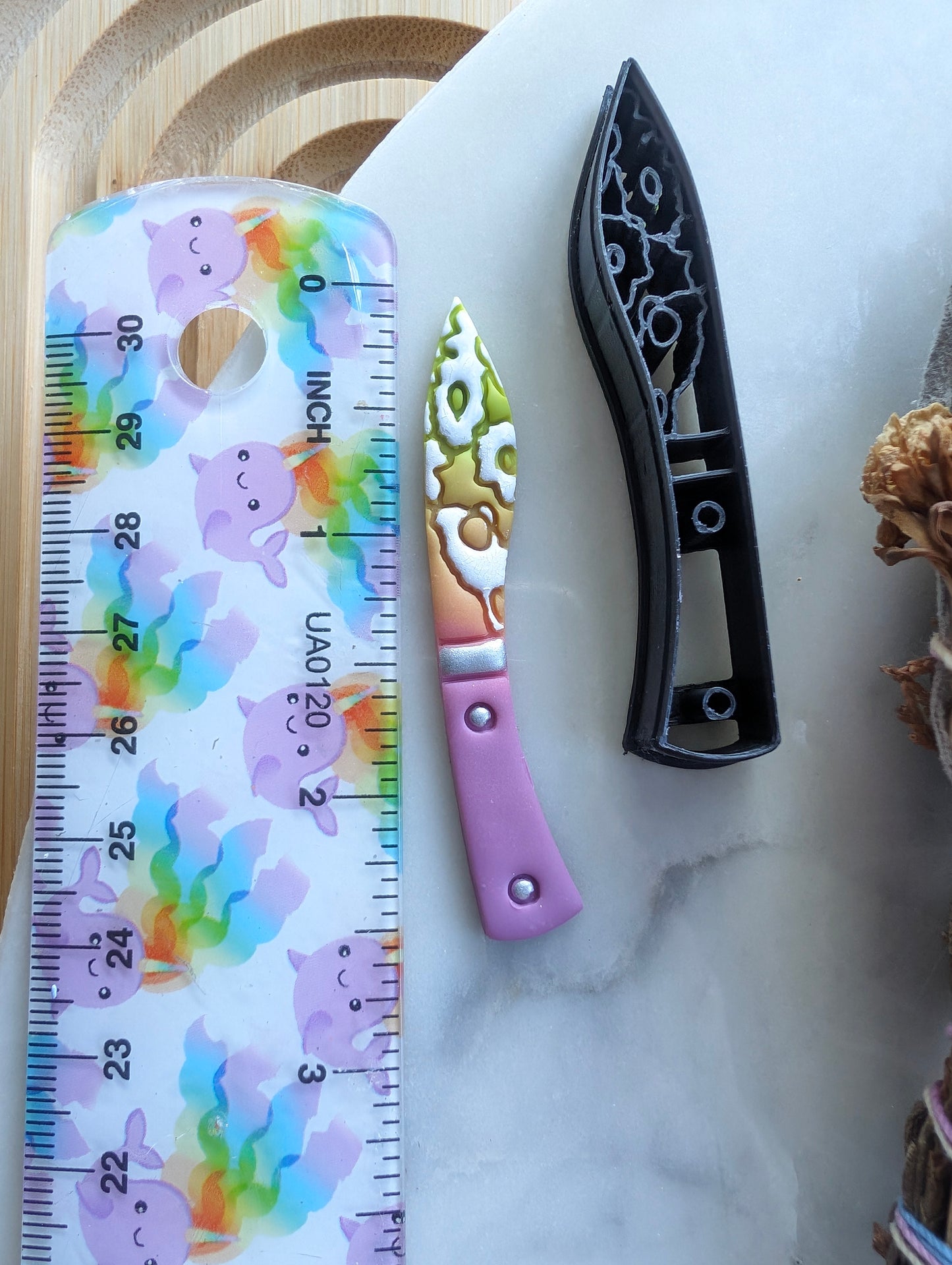 Daisy Pattern Floral Knife Sharp Clay Cutter