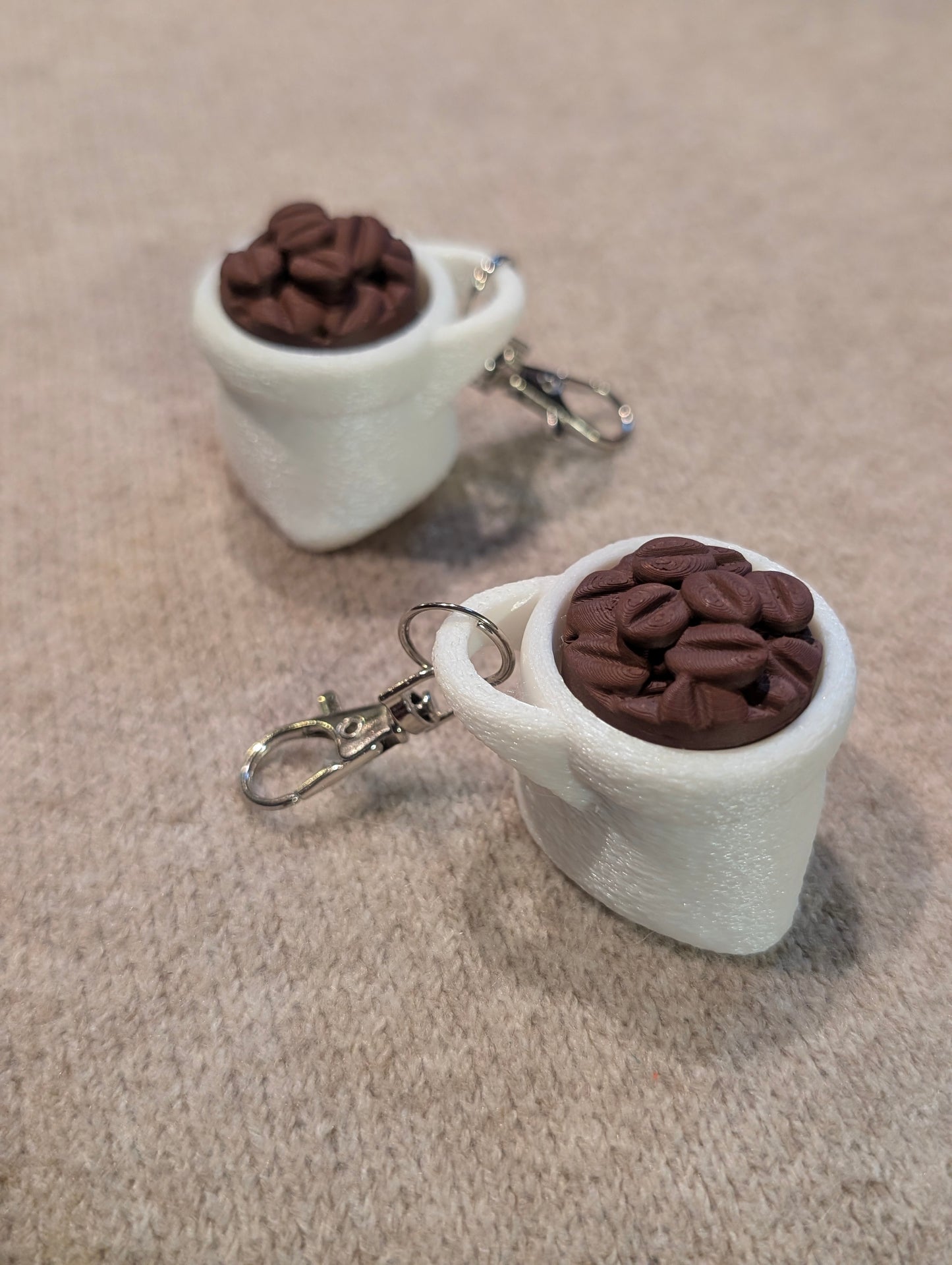 Click the Beans (Bag of Coffee) Clicker Keychain