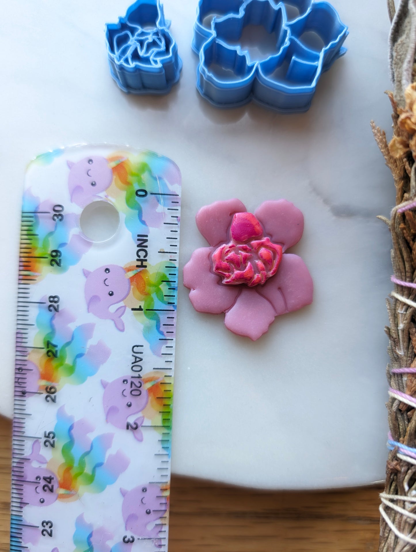 2 Piece Layered Flower Sharp Clay Cutter