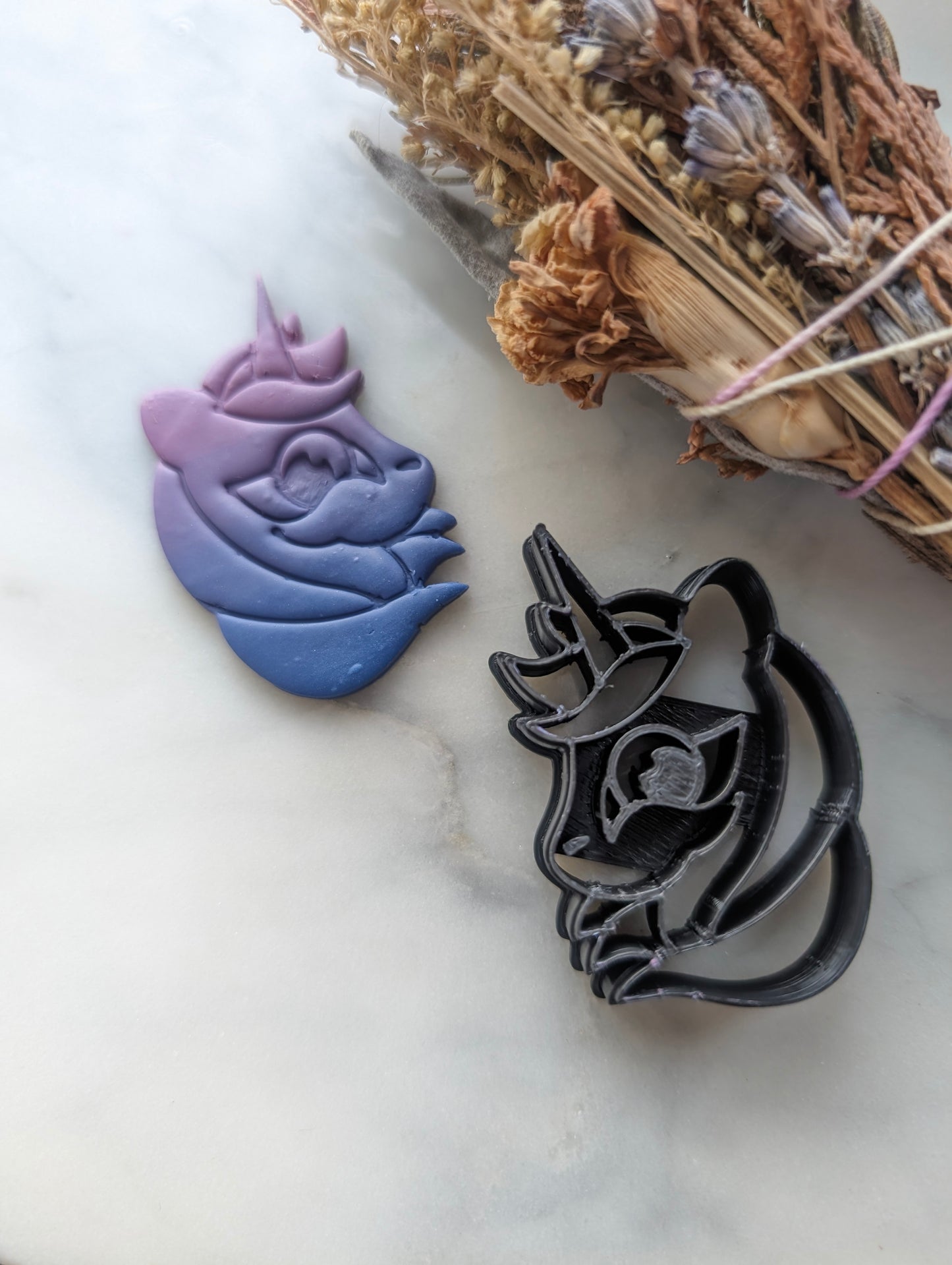 Unicorn Pony Head Sharp Polymer Clay Cutter