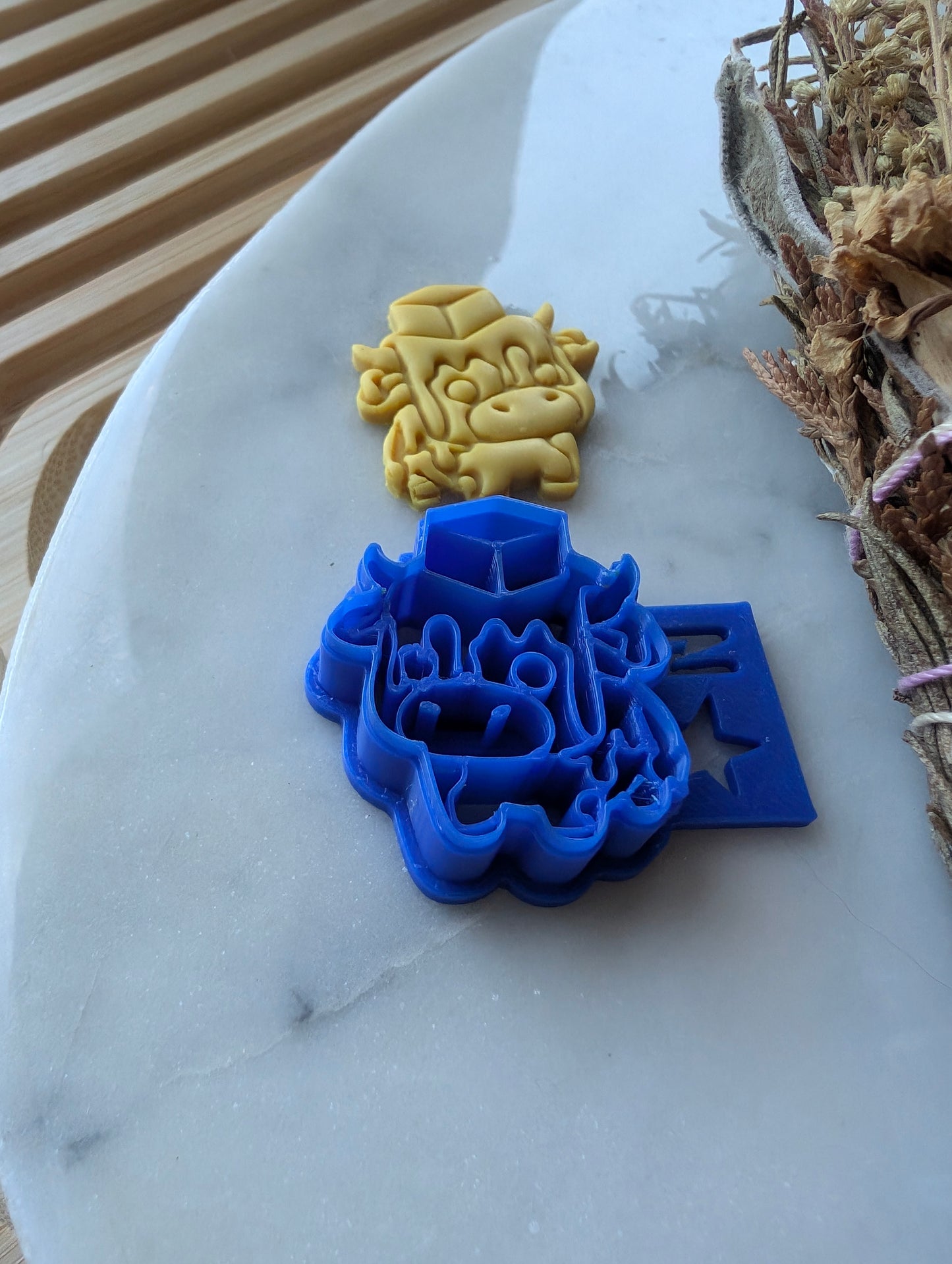 Chibi Small Cow with Butter on Head Sharp Clay Cutter