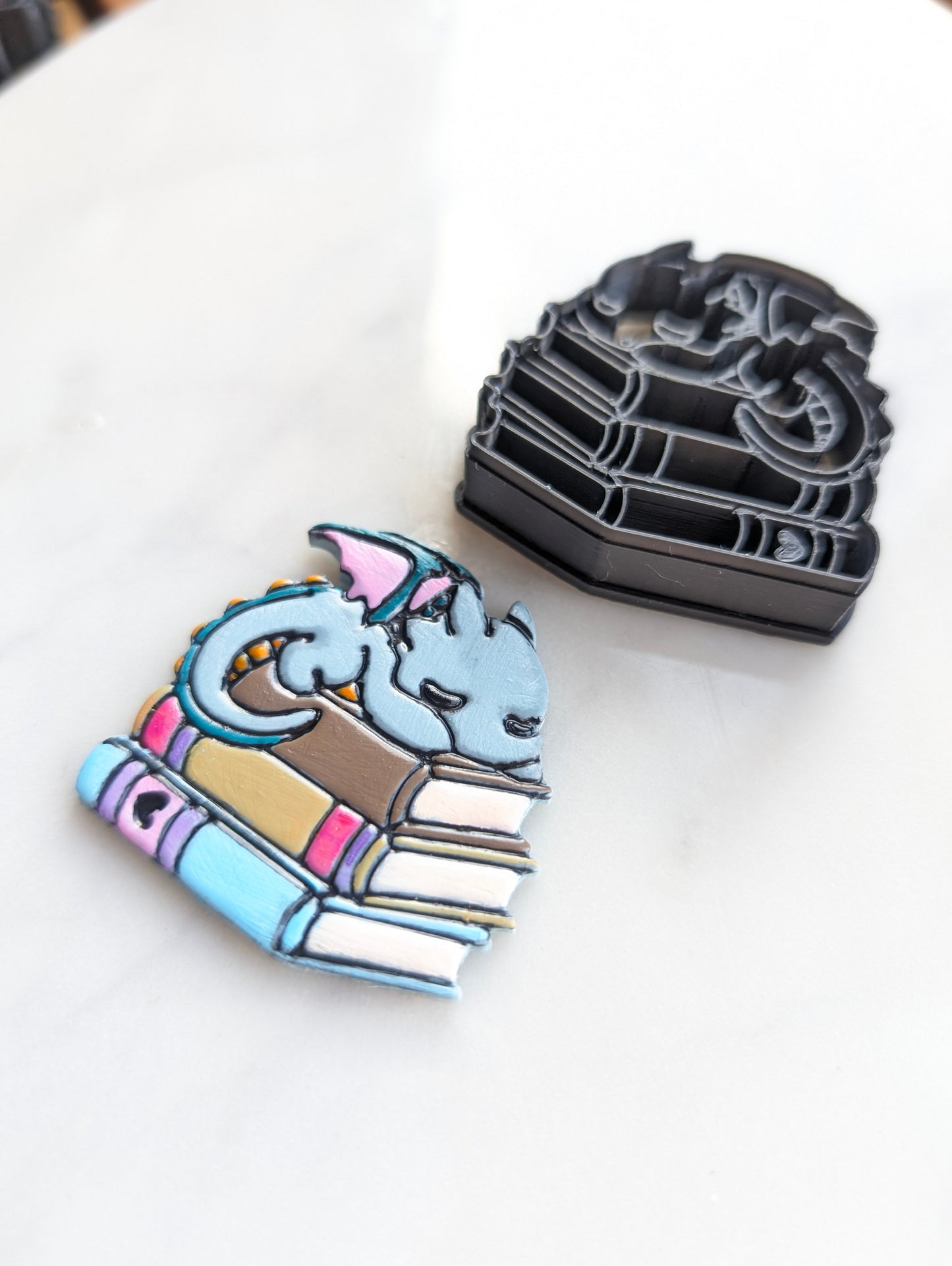 Baby Book Dragon on Three Stories Sharp Clay Cutter