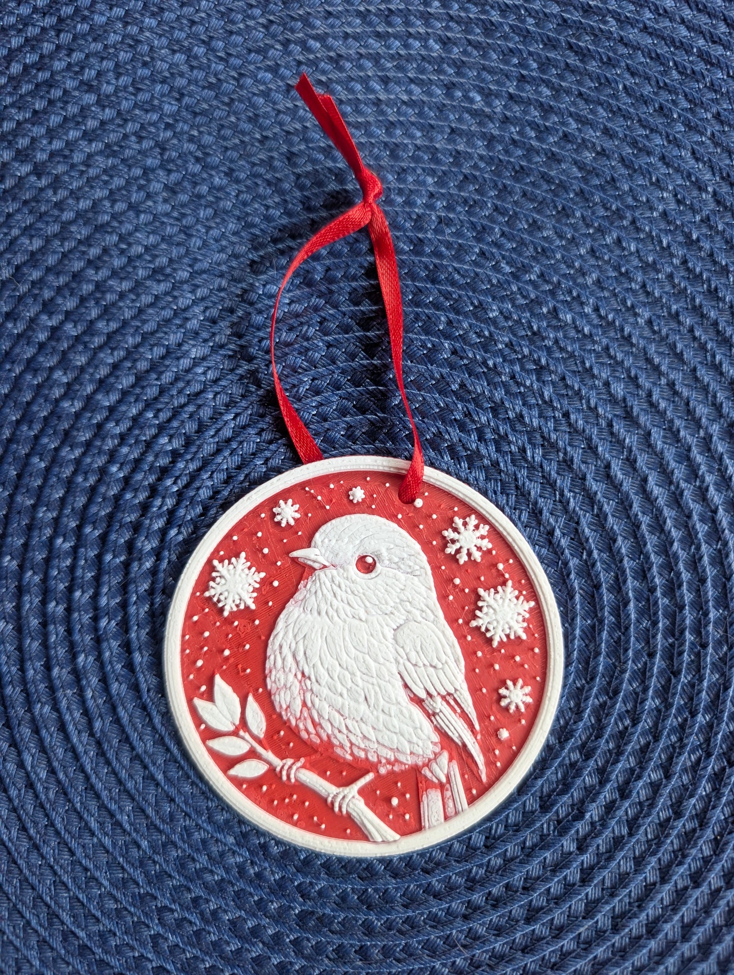 Snow Bird Holiday Ornament