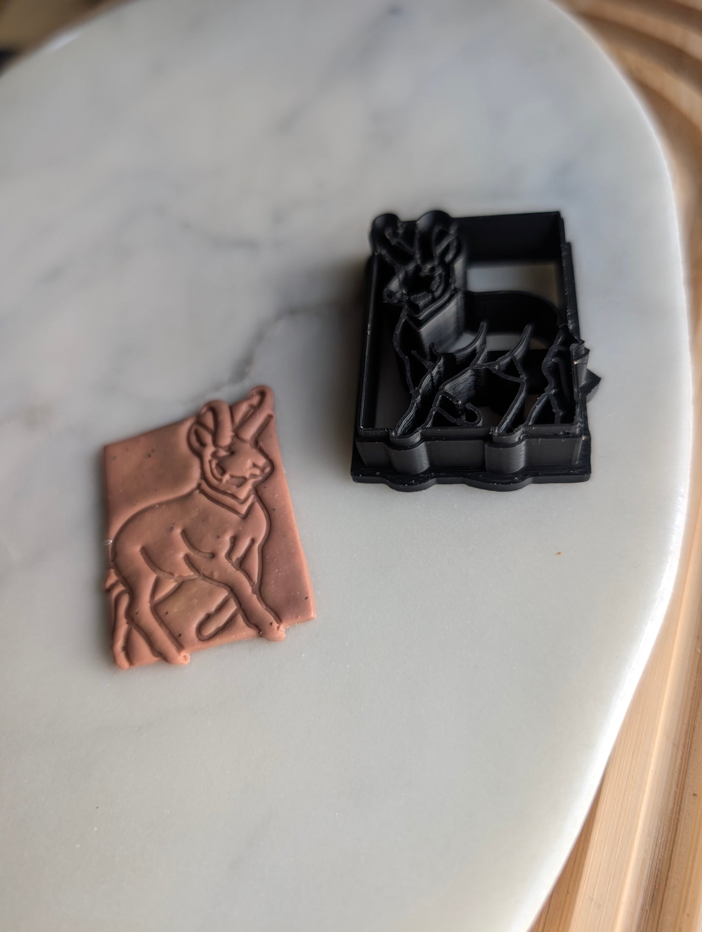 Pronghorn Antelope in Square Sharp Clay Cutter