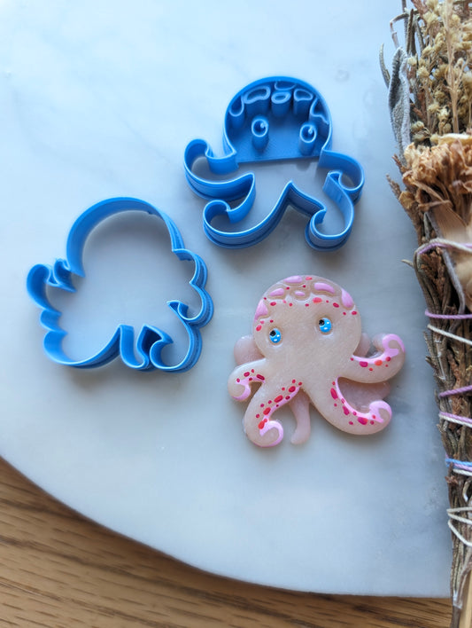 2 Piece Layered Octopus Layered Sharp Clay Cutter