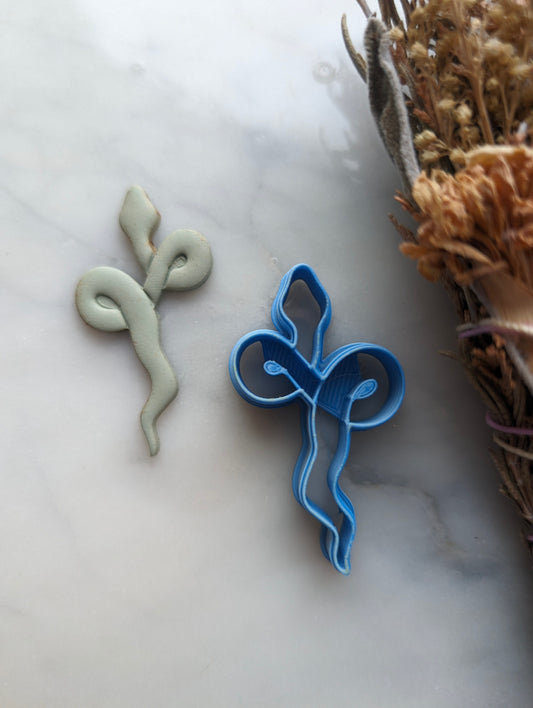 Cross Looped Snake Sharp Clay Cutter