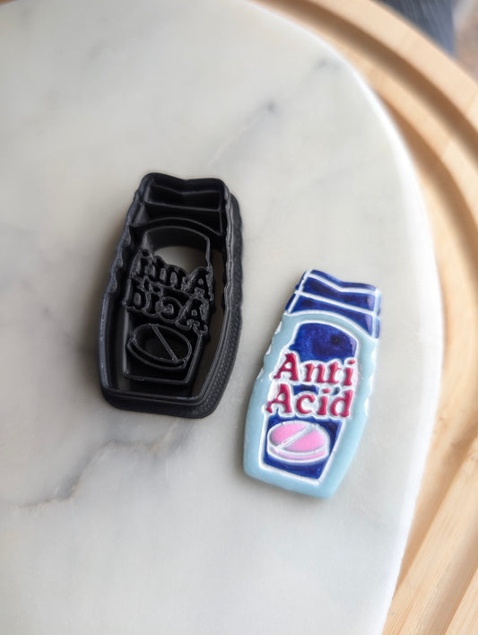 Anti-Acid Pill Bottle Sharp Clay Cutter