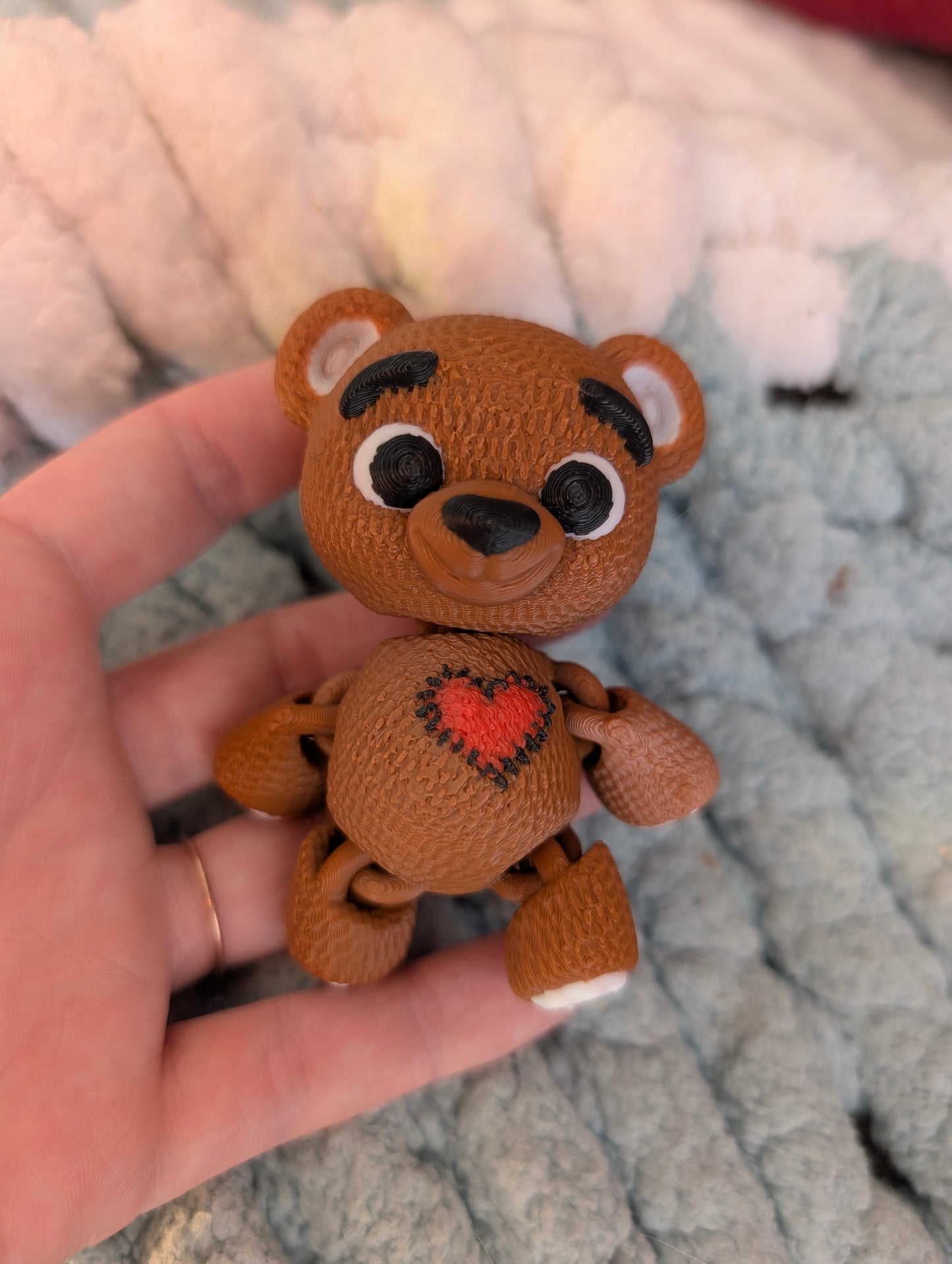 Articulated Teddy Bear - Knit