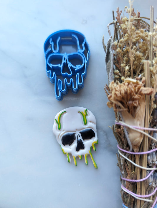 Melting Dripping Skull Sharp Clay Cutter