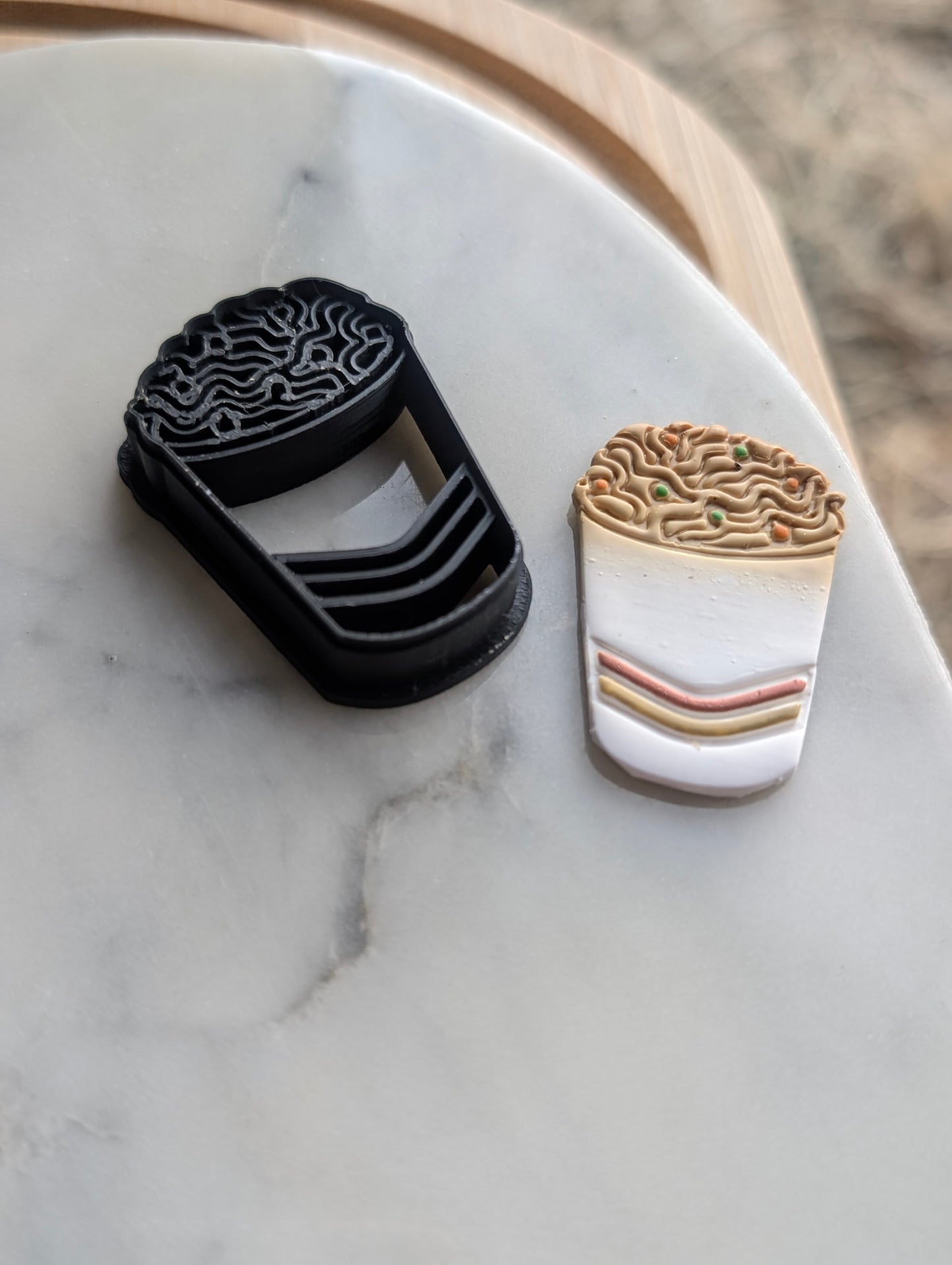Cup of Stir Fry Noodles Sharp Clay Cutter