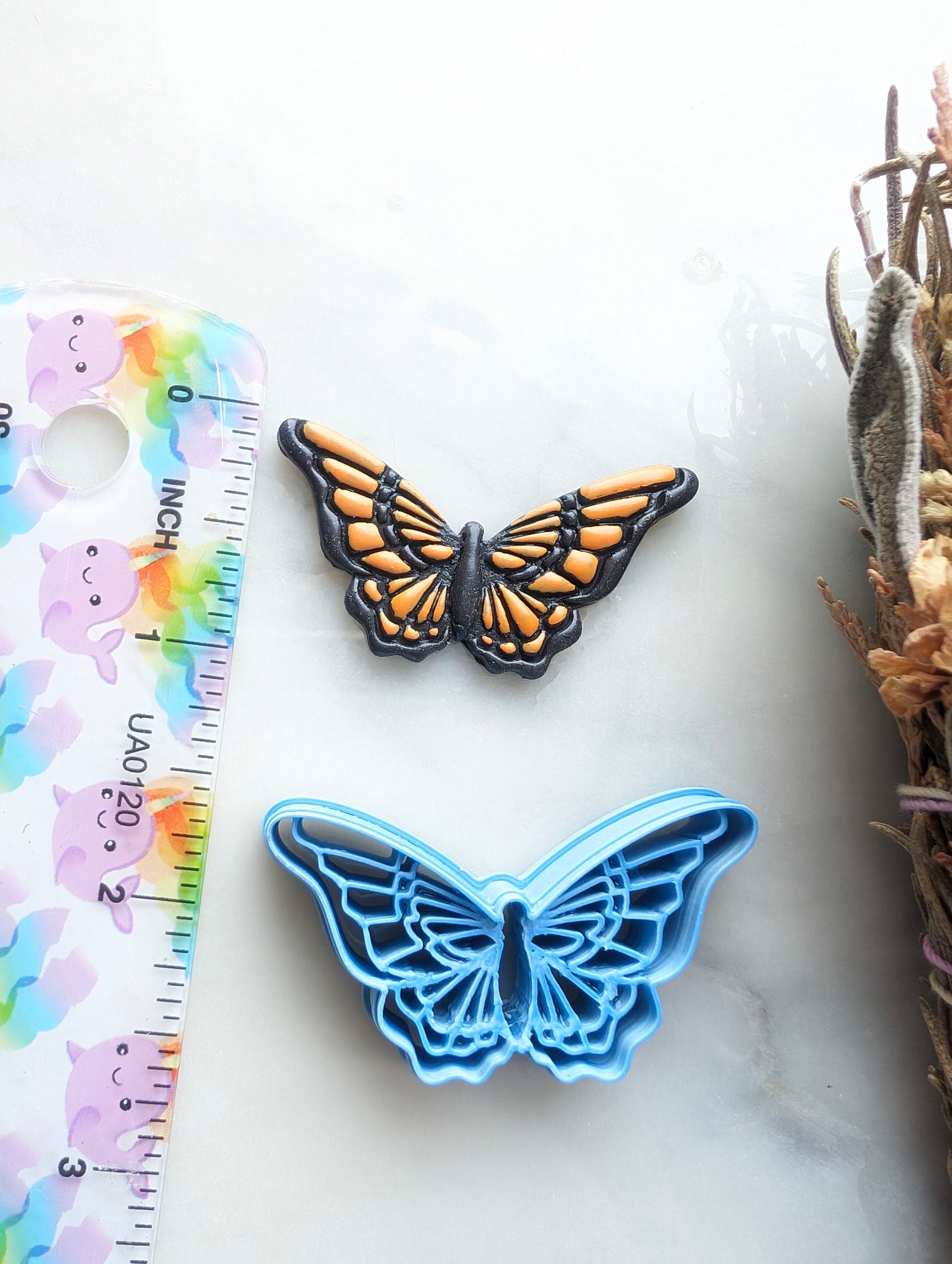 Monarch Queen Butterfly Sharp Clay Cutter