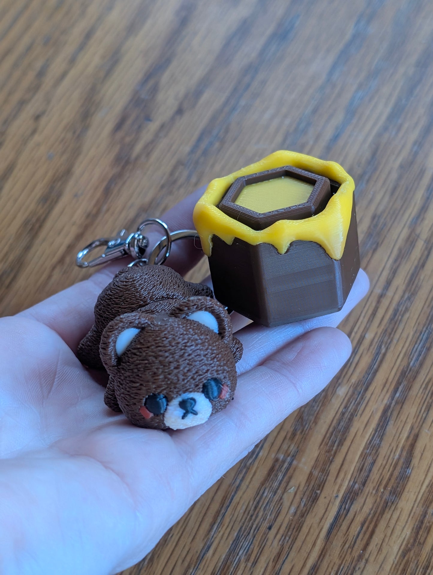 Honey & Bear Keychain Clicker Duo