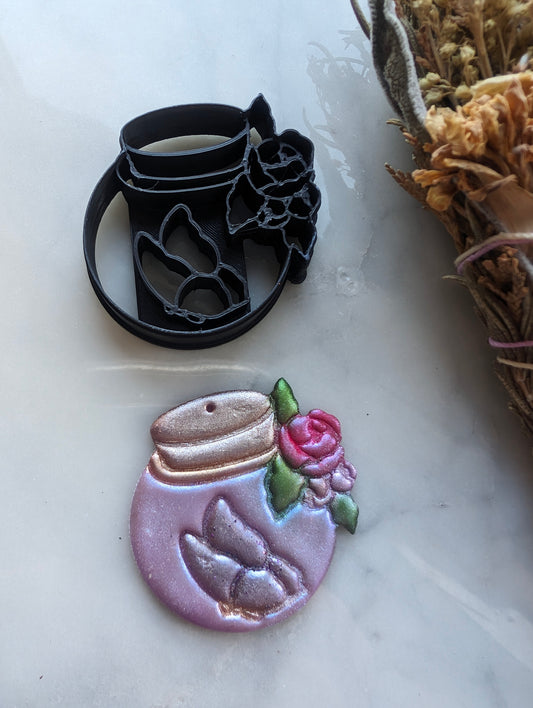 Butterfly Potion Bottle Sharp Clay Cutter