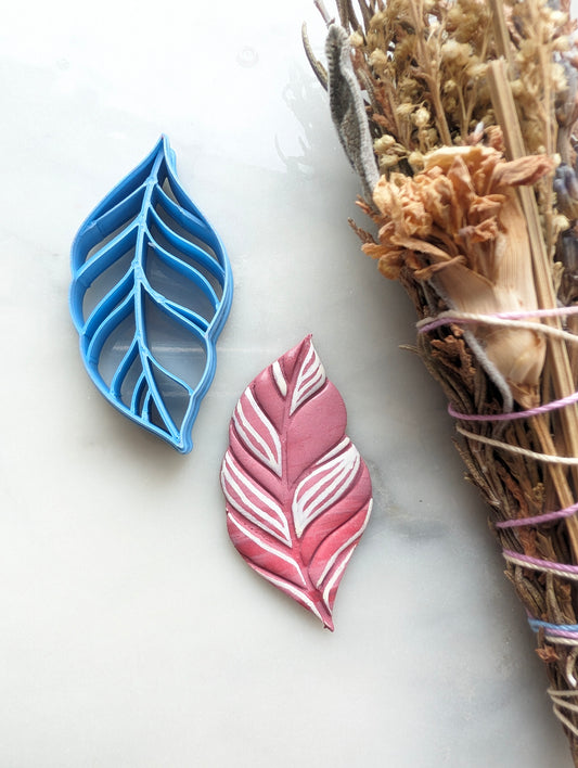 Feather Leaf Sharp Clay Cutter