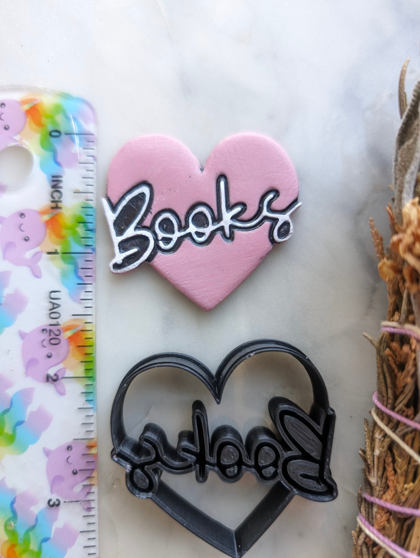 Books Heart Sharp Clay Cutter