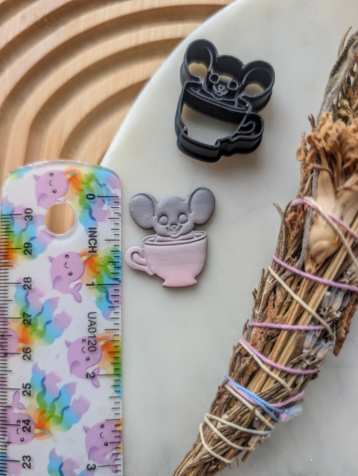 MINI Mouse in a Teacup Sharp Clay Cutter