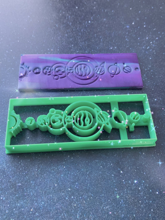 Planets Aligned - Oversized Embossed Sharp Clay Cutters