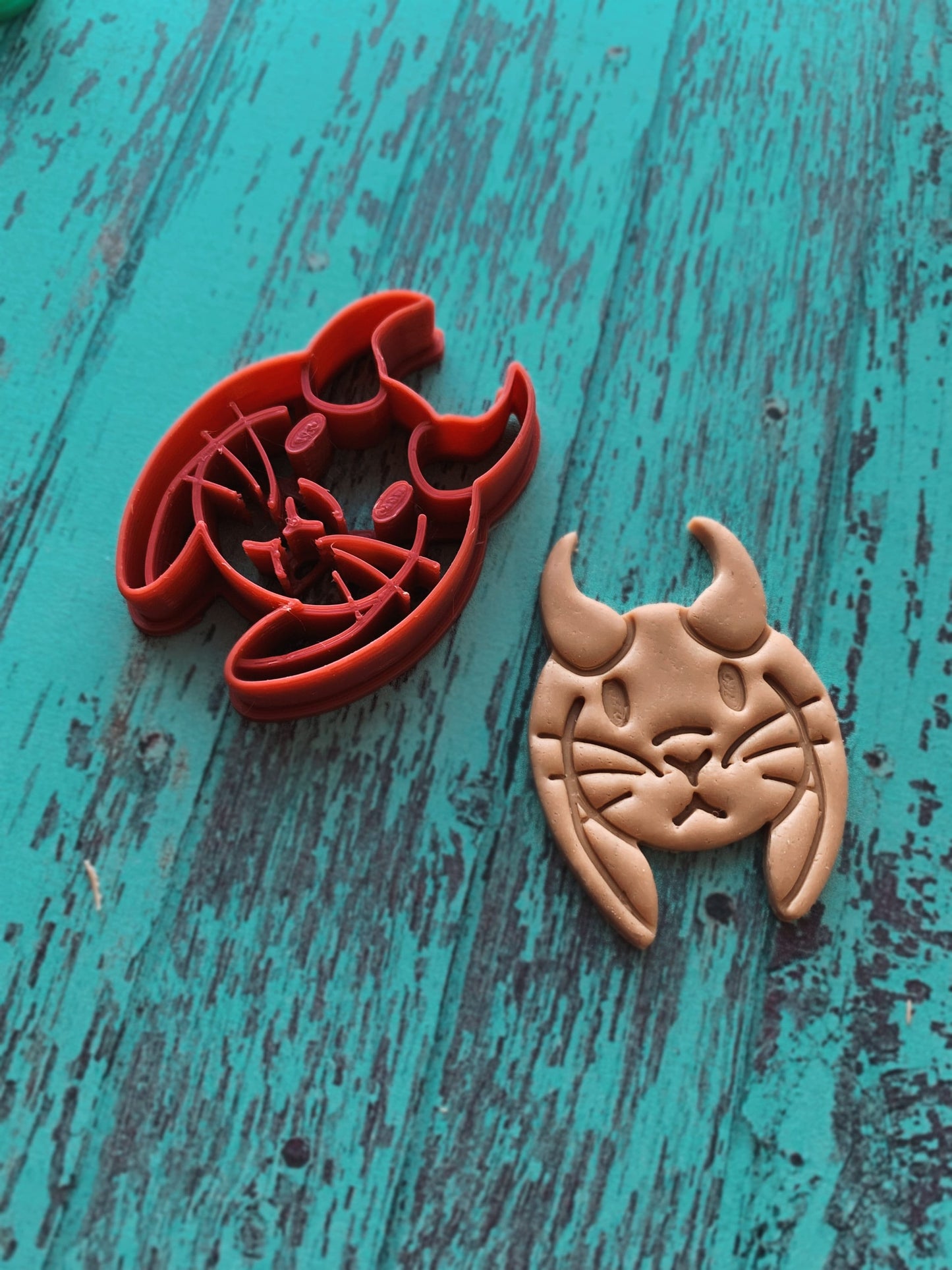 Demon Bunny - Embossed Sharp Clay Cutter