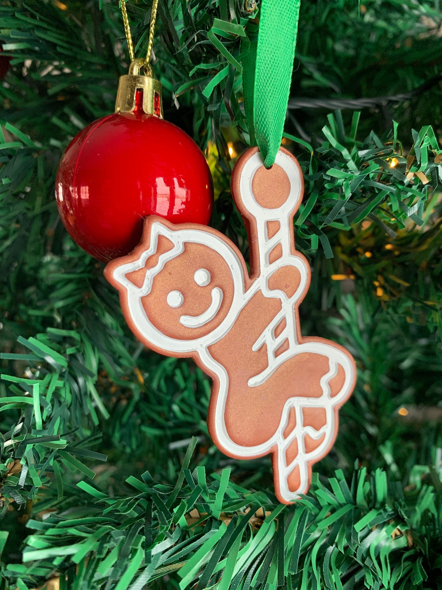 LARGE Naughty Gingerbread Cookie Stripper - Embossed Sharp Clay Cutter