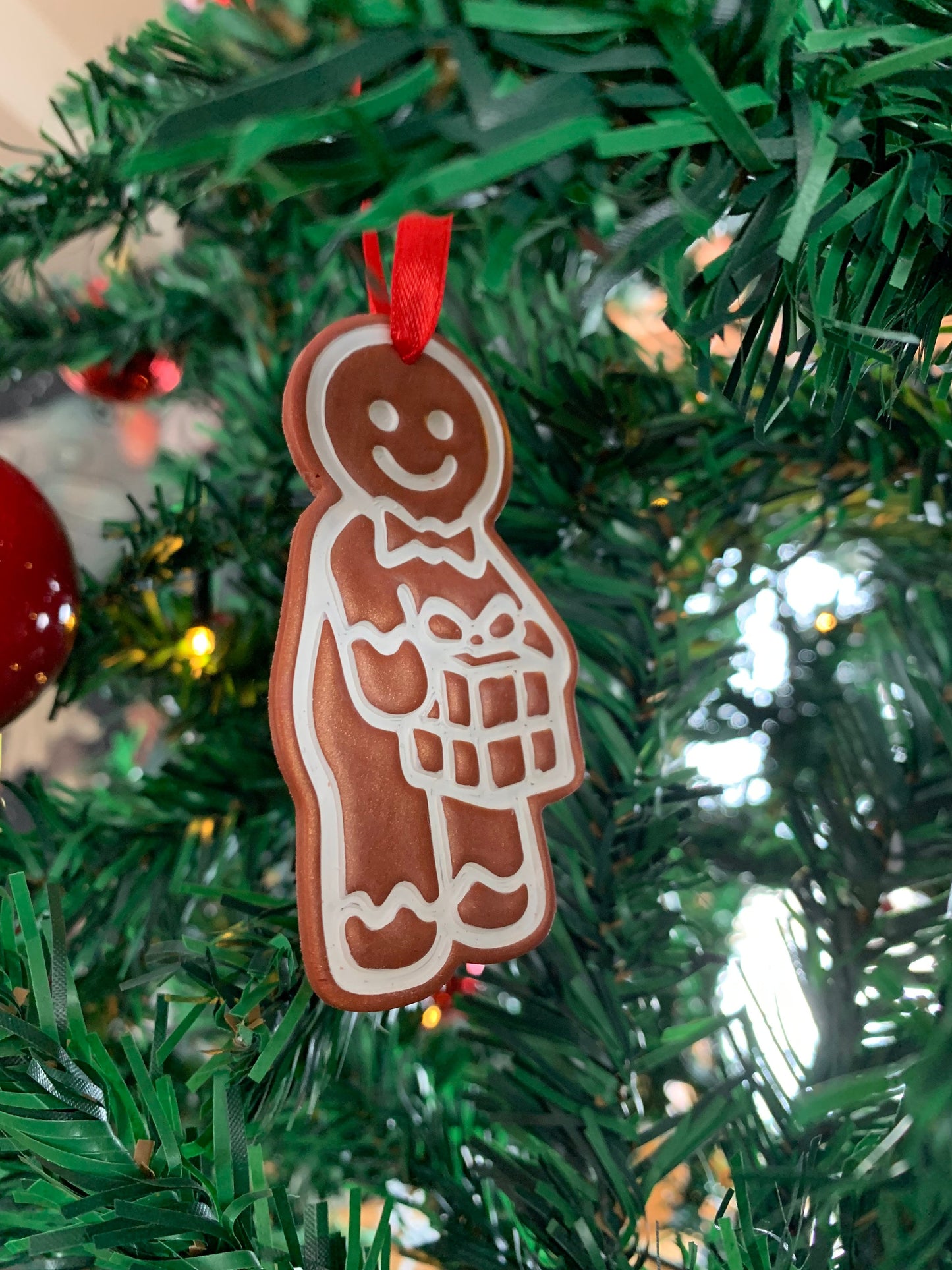 LARGE Naughty Gingerbread Cookie Dick in a Box - Embossed Sharp Clay Cutter