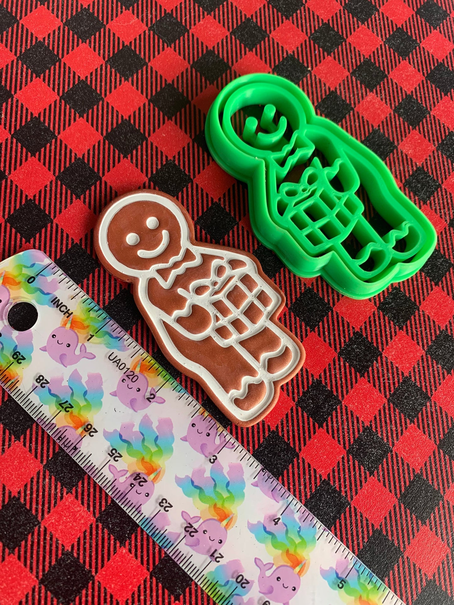 LARGE Naughty Gingerbread Cookie Dick in a Box - Embossed Sharp Clay Cutter