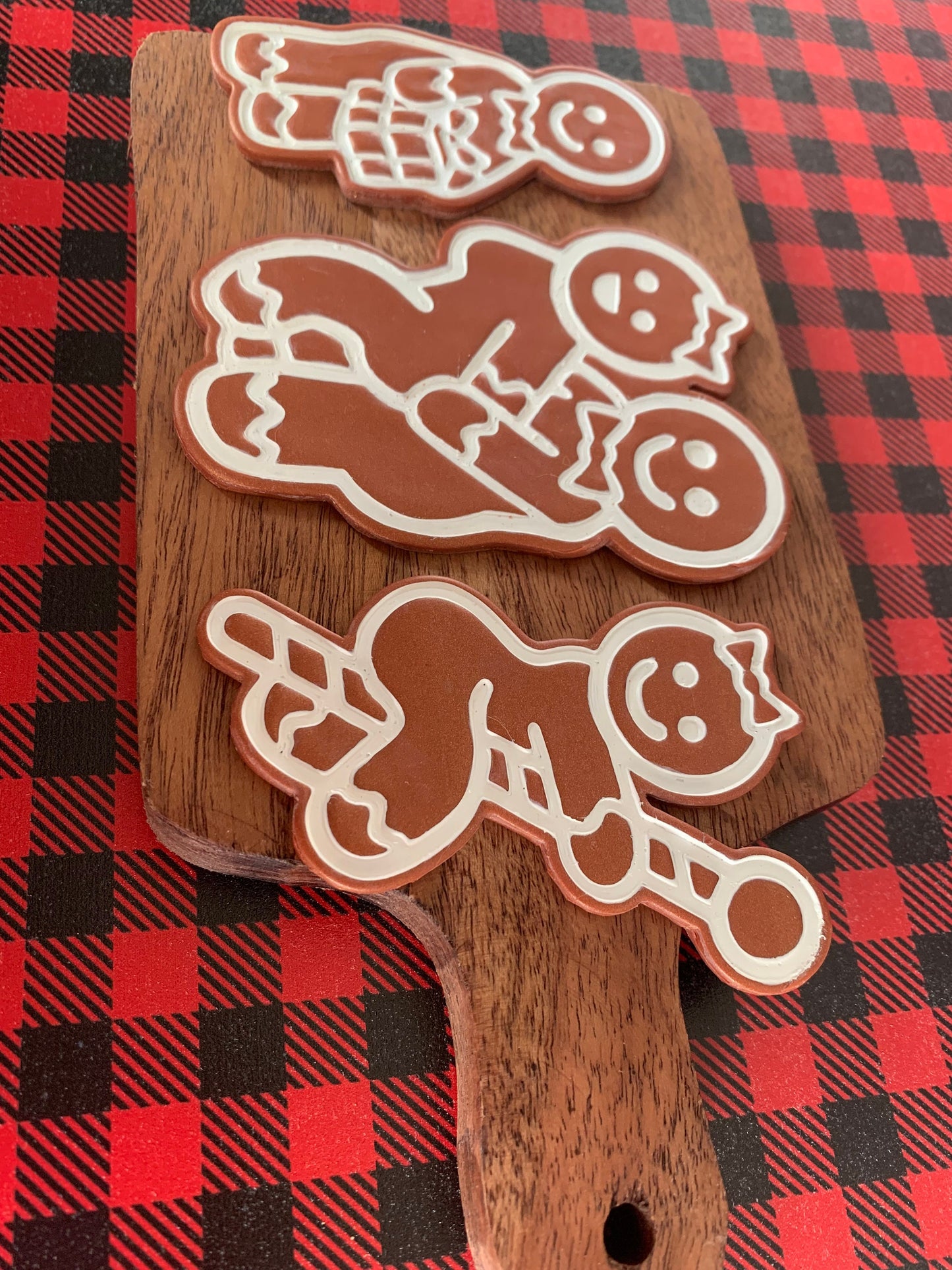 LARGE Naughty Gingerbread Cookie Stripper - Embossed Sharp Clay Cutter