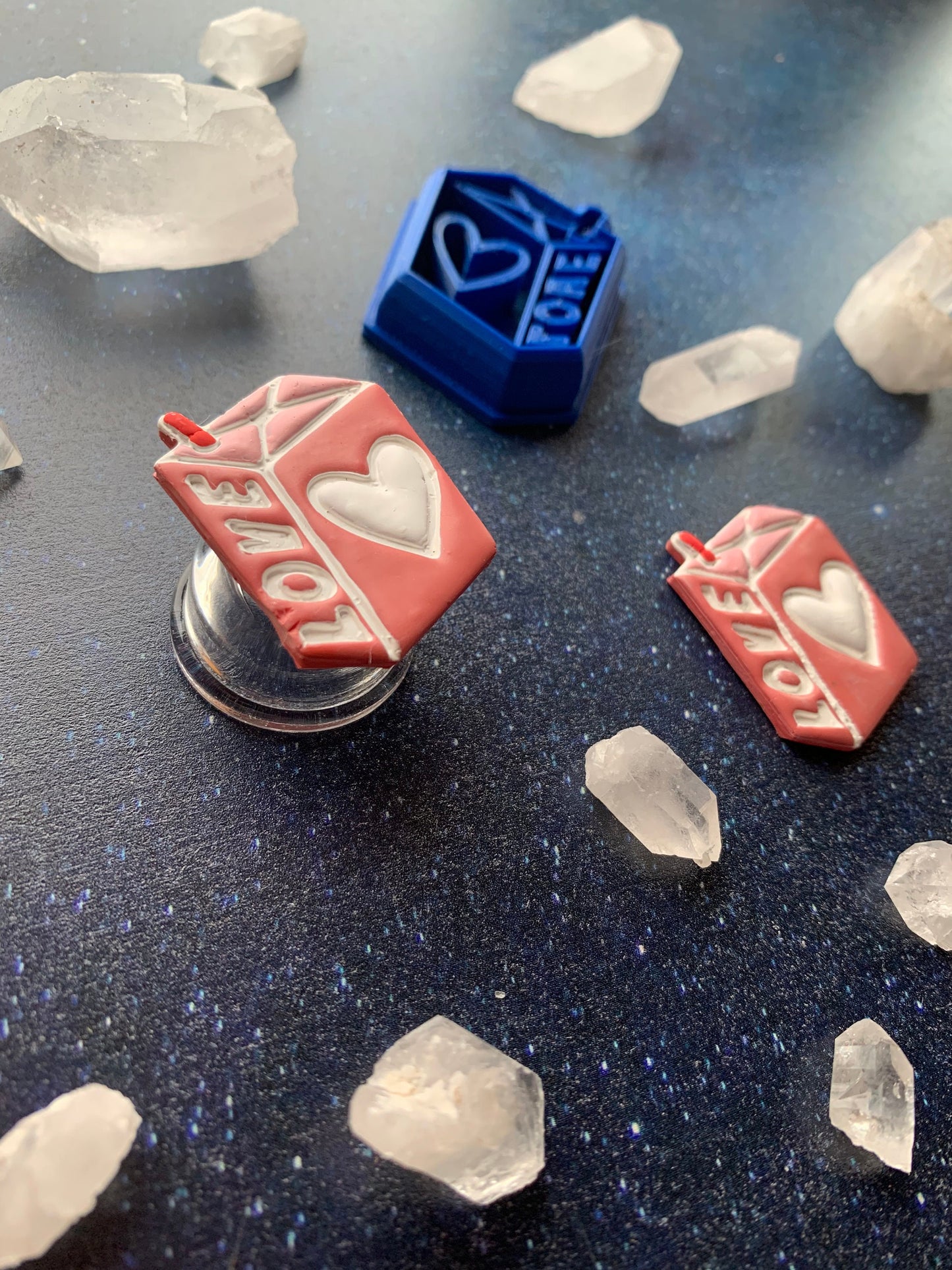 Love Potion Juice Box - Embossed Sharp Clay Cutter
