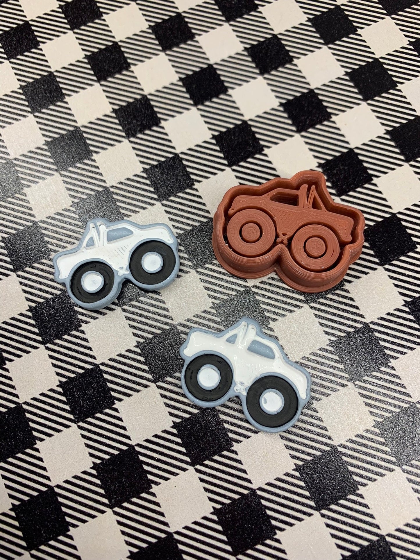 Monster Truck Studs - Embossed Sharp Clay Cutter