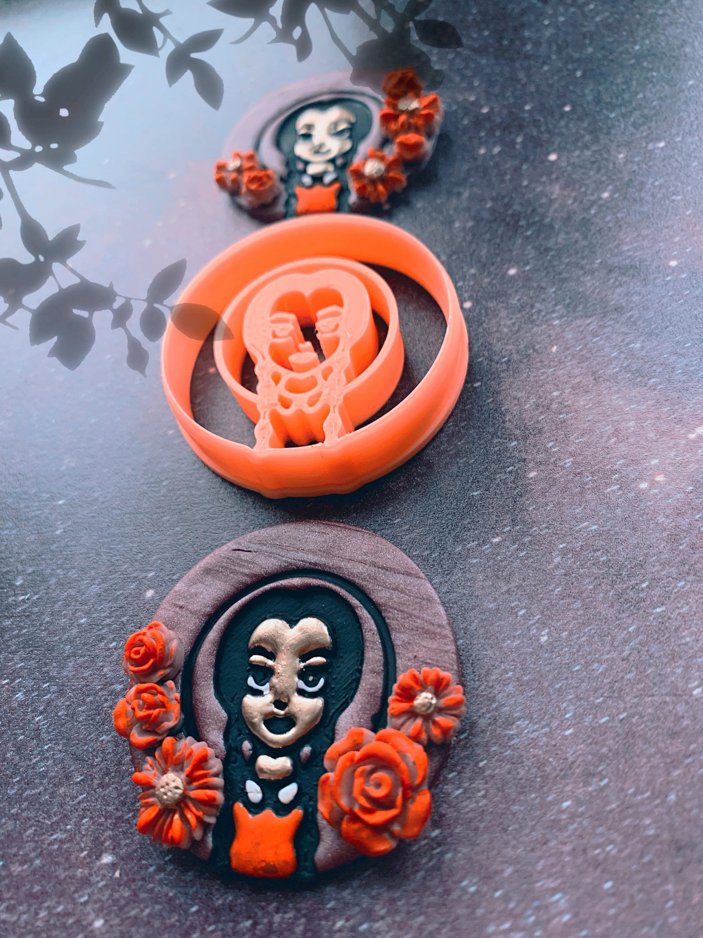 Goth Girl with Braids Sharp Clay Cutter