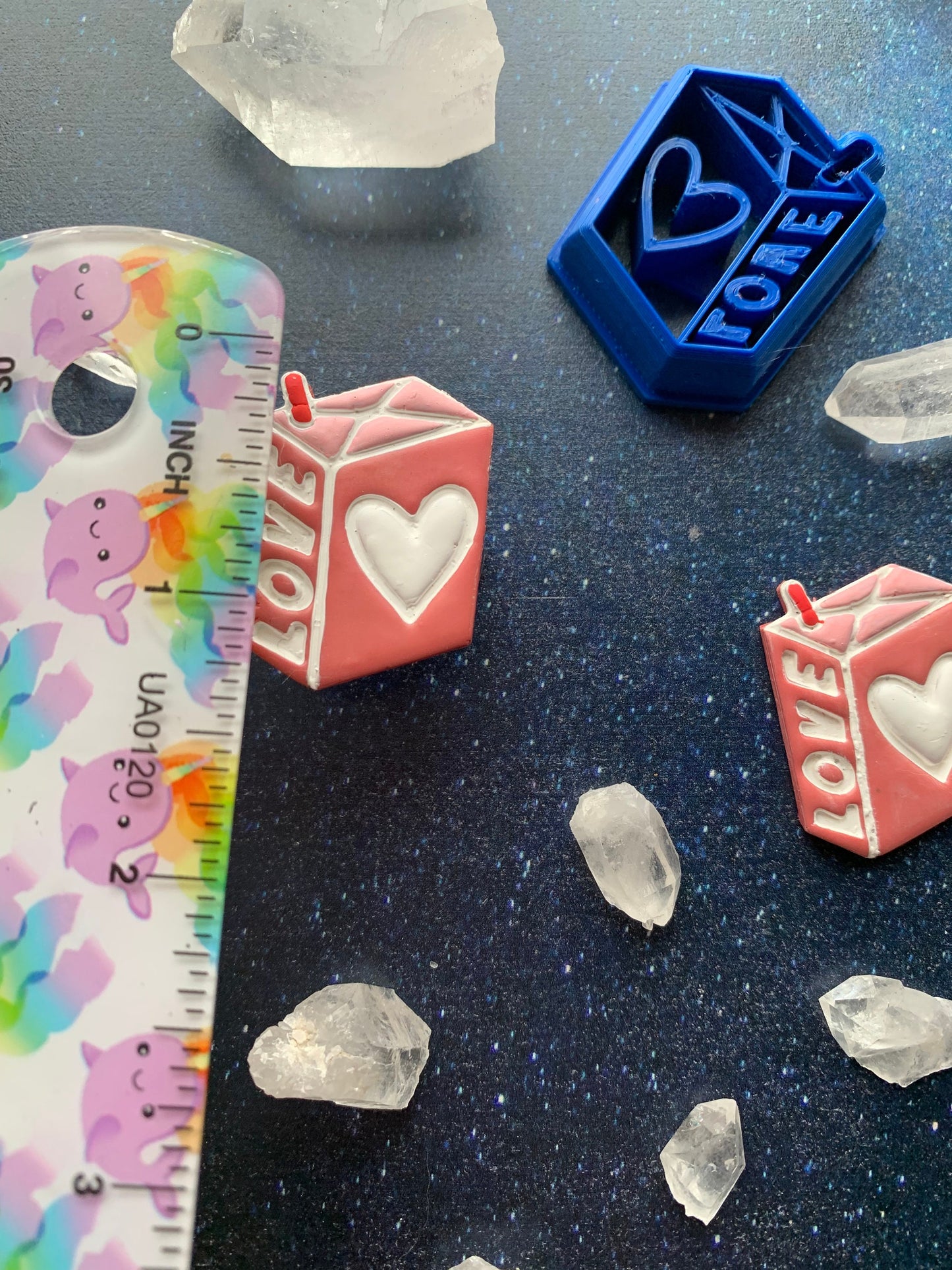 Love Potion Juice Box - Embossed Sharp Clay Cutter