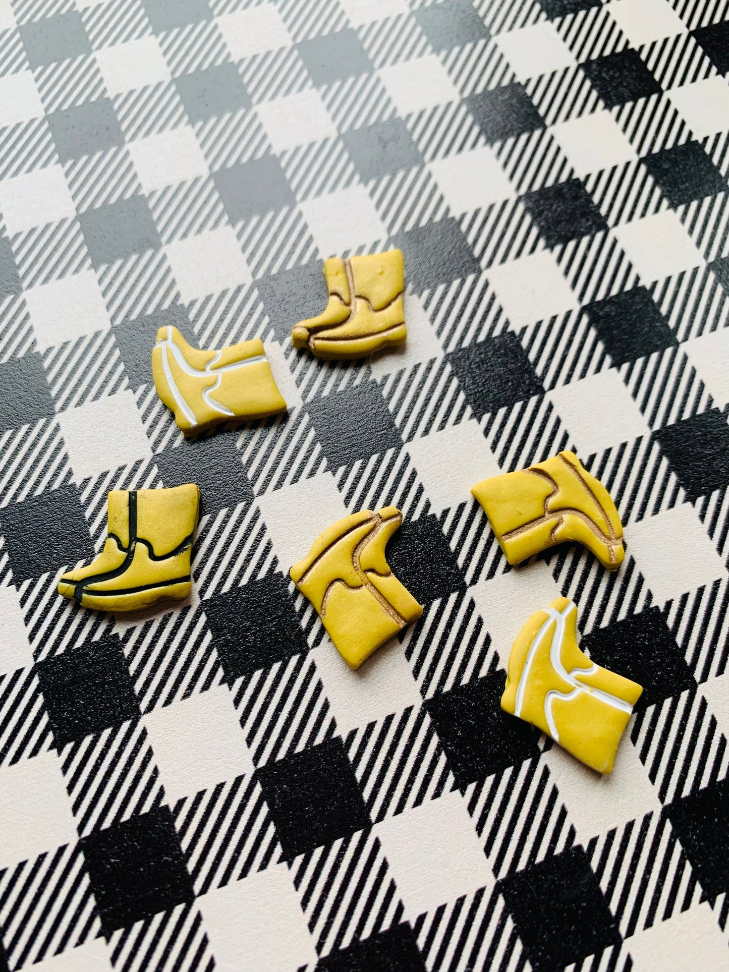 Tiny Pair of Mud Boots Sharp Clay Cutter