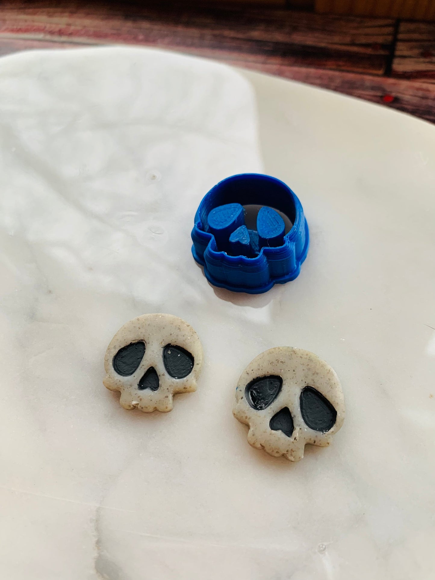 Small Chibi Skull - Embossed Sharp Clay Cutter