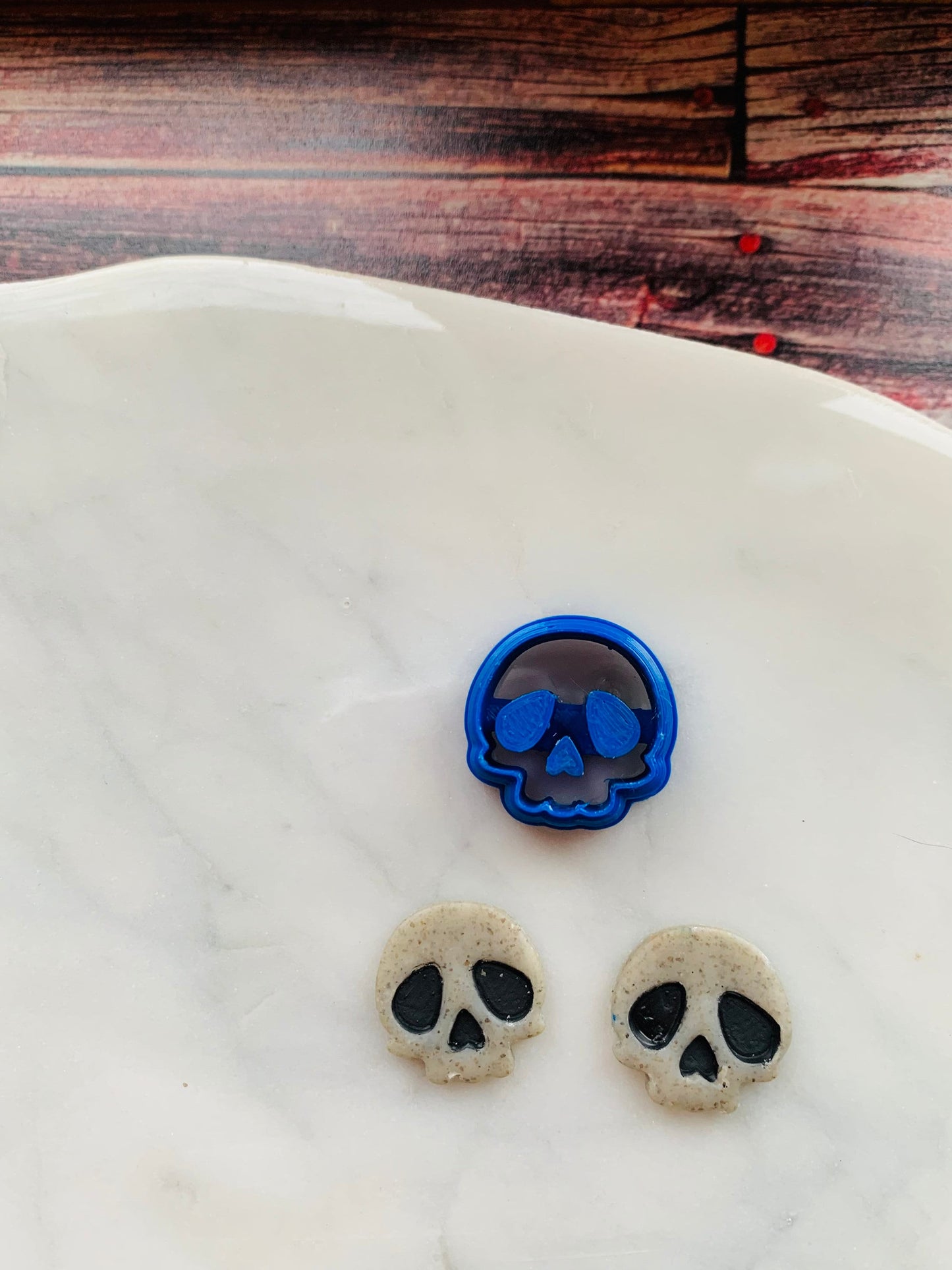 Small Chibi Skull - Embossed Sharp Clay Cutter