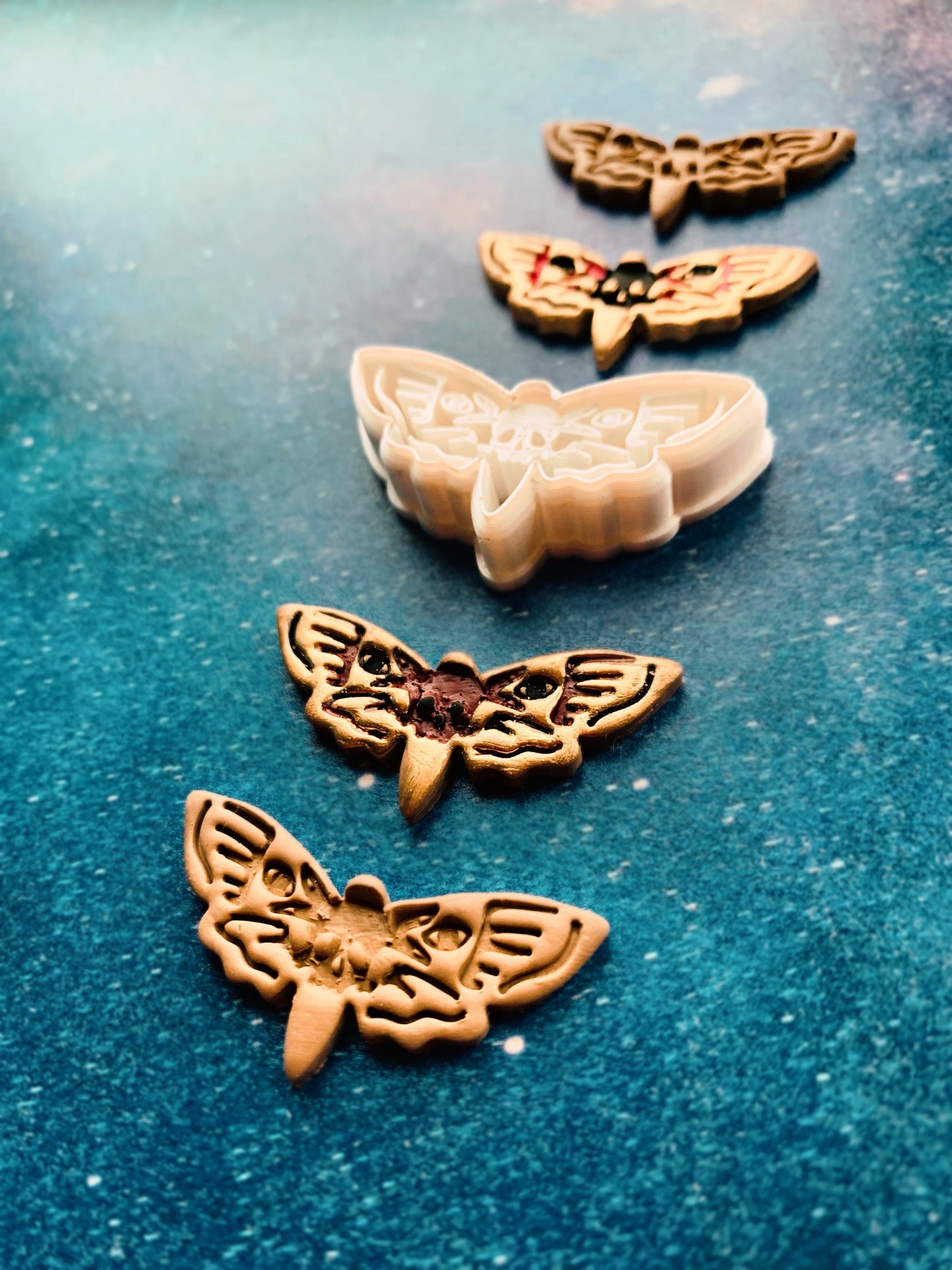 Dead Head Hawk Moth Earring Clay Cutter