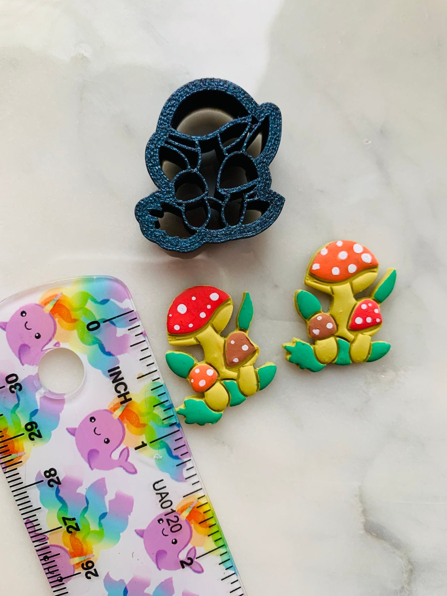 Vintage Merry Mushroom Inspired Fungi Sharp Clay Cutter