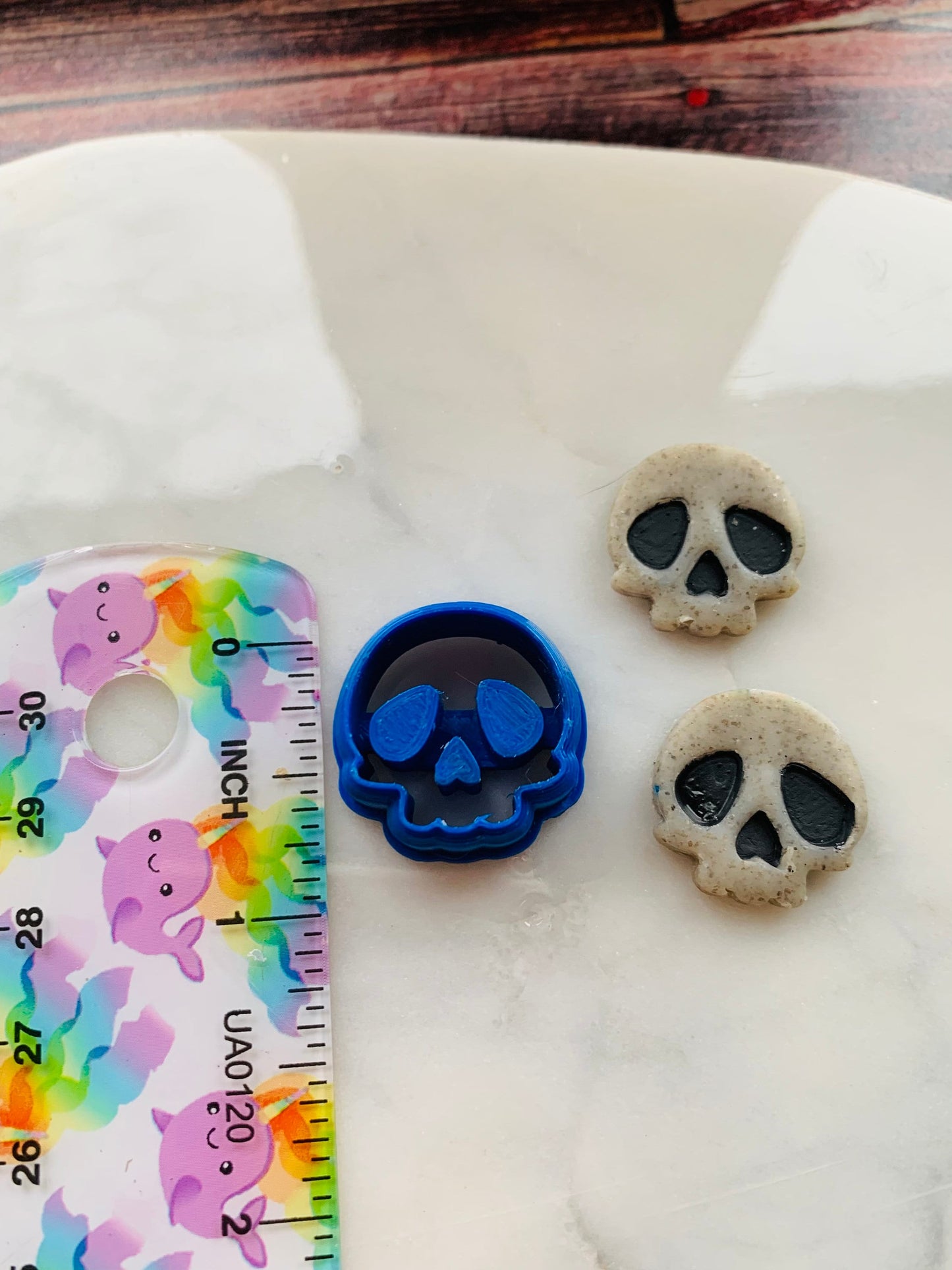 Small Chibi Skull - Embossed Sharp Clay Cutter