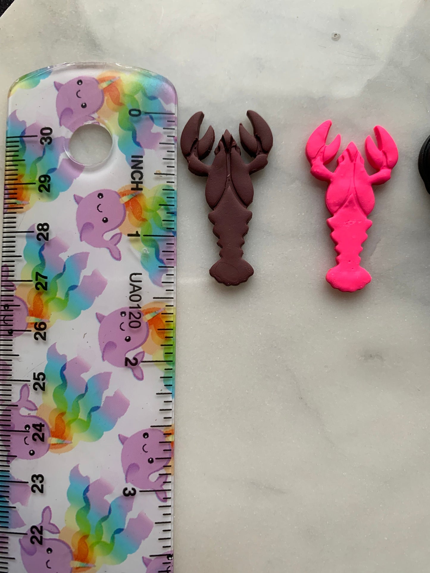 Detailed Little Crayfish Crawfish  - Embossed Sharp Cutter for Clay