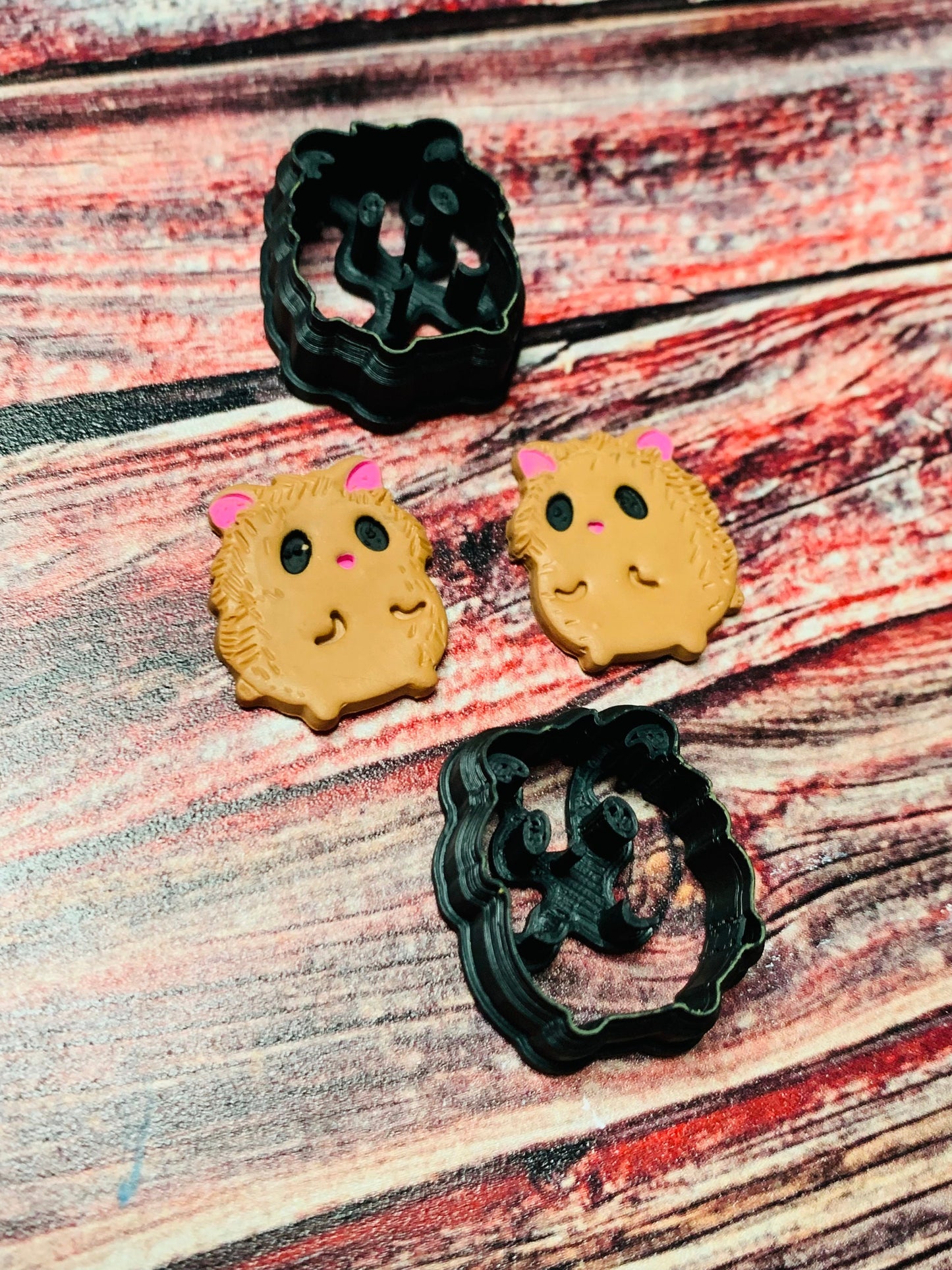 Small Hamster - Sharp Polymer Clay Cutter with Detailed Lines