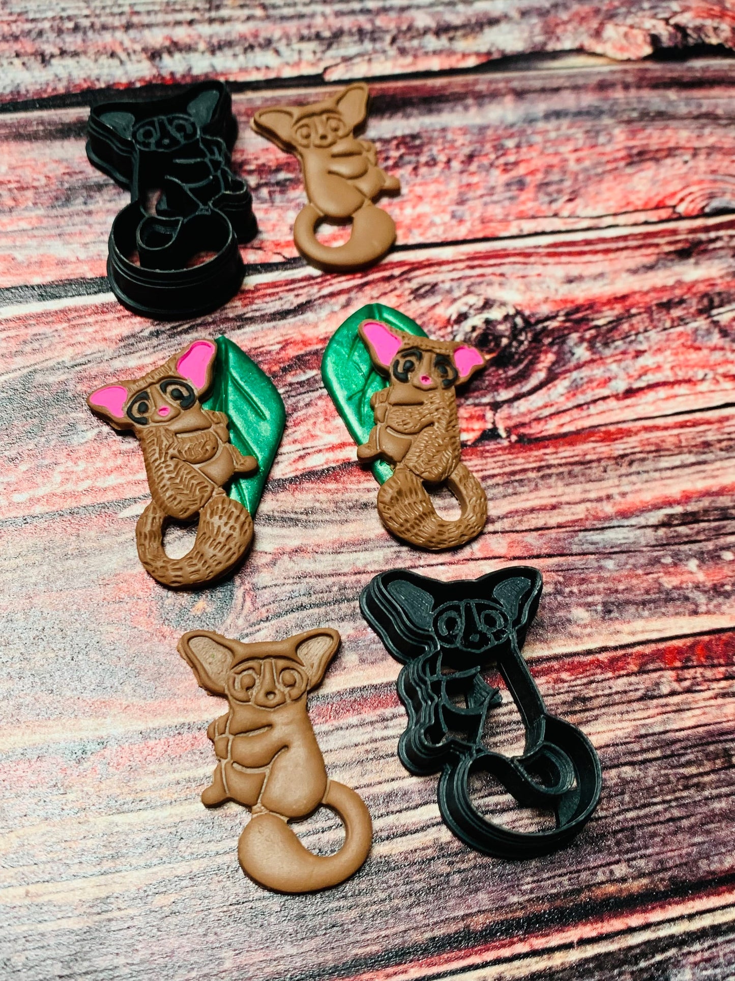 Bush Baby Sharp Polymer Clay Cutter with Detailed Lines