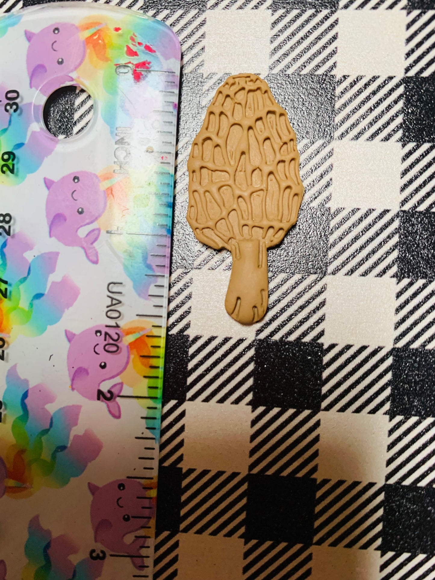 Morel Mushrooms Embossed Sharp Clay Cutter for Earrings Magnets Decor and More