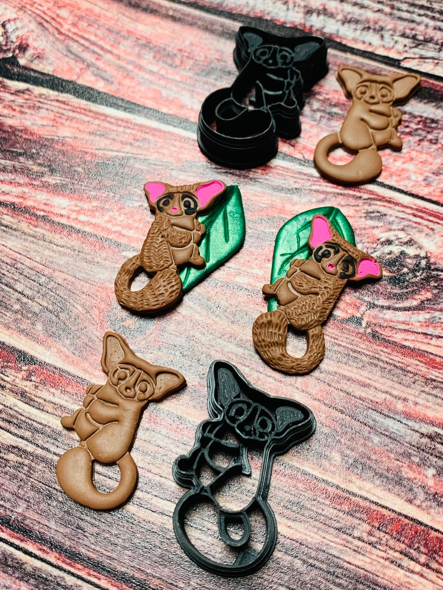 Bush Baby Sharp Polymer Clay Cutter with Detailed Lines