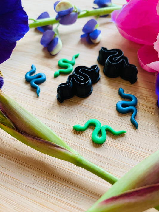 Tiny Snake - Embossed Sharp Cutters for Clay