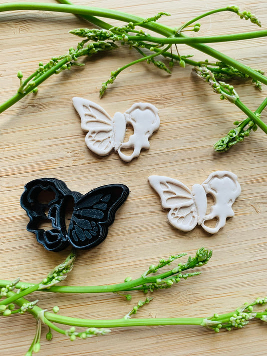 Hipbone Butterfly Wing Combination -  Sharp Embossed Earring Clay Cutter