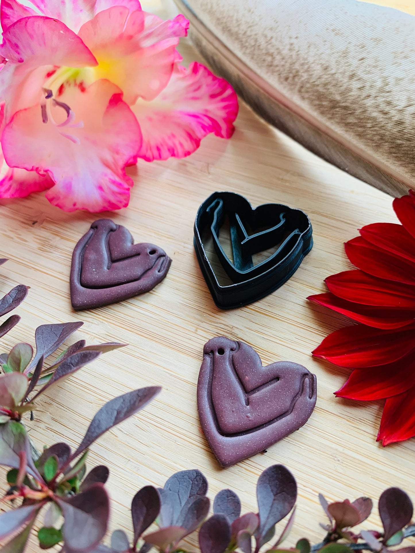 Self Love Hug Heart Sharp Clay Cutter